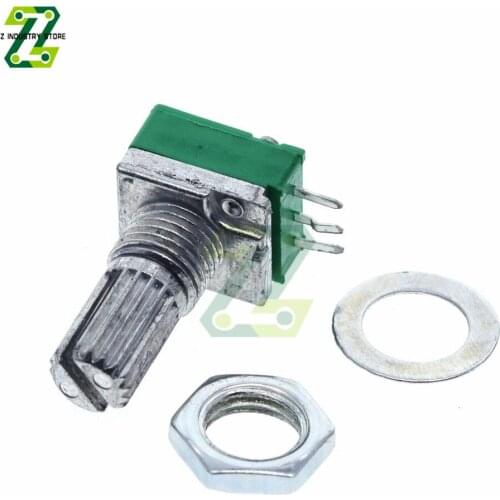 RK097N B50K B100K B500K RK097G B5K B10K B20K Audio Amplifier Sealed Potentiometer 6mm Shaft Rotary Potentiometer