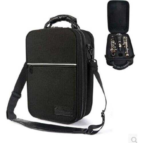 B Clarinet Case Backpack Black Tube Light Body Instrument Box Clarinet Bag
