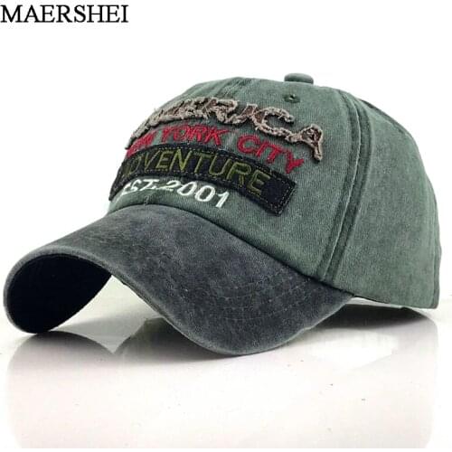 Hot 100% Washed Cotton Baseball Cap Snapback Caps Retro Letter Bone Hats For Men Women Gorras Hombre Dad hat Casual Casquette