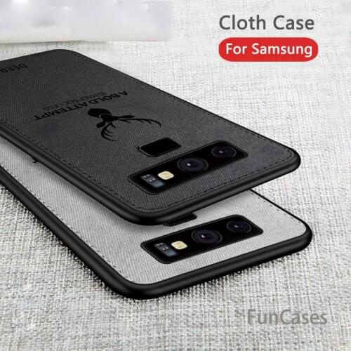For Samsung Galaxy J330 J530 J730 Euro 2017 J3 J5 J7 Elk Pattern Silicone TPU Cloth Texture Case For Samsung S9 S8 Plus Note 8 9
