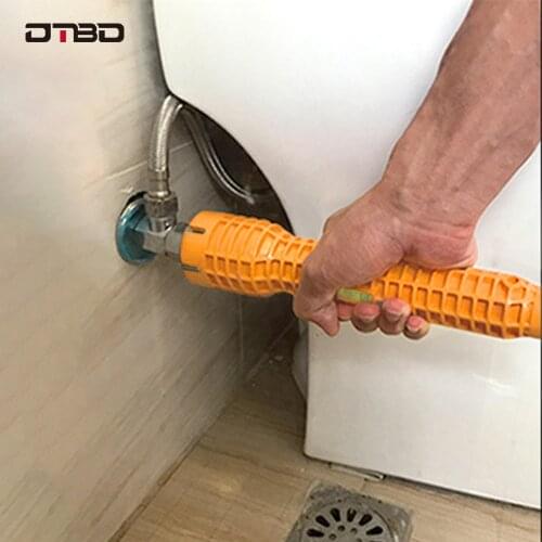 DTBD Flume Wrench Anti-slip Kitchen Sink Sleeve Water Pipe Repair Wrench Bathroom Faucet Plumbing Installation Maintenance Tool