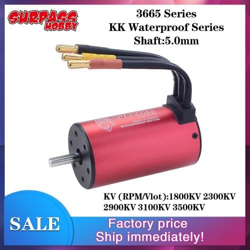 Good Sale SURPASSHOBBY Waterproof 3665 Brushless Motor 5mm for 1/10 2S 3S RC Drift Racing Off-road Car