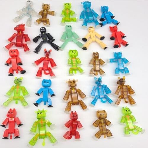 TOY Sucker DIY Sticky Robot Anima Z Screen Animation Studio Action Figure Kids Game Toys for Children Gift