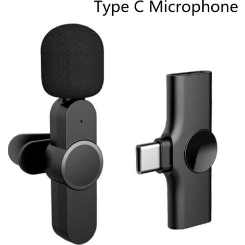 Mobile phone Wreless Microphone video shooting live small Street interview recording clip on microphone For Iphone Xiaomi