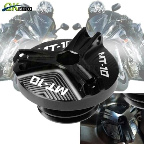 Motorcycle Accessories M20*2.5 CNC Engine Oil Filter Cap Bolt Screw cover For Yamaha mt10 MT10 mt-10 MT mt 10 MT10 logo parts
