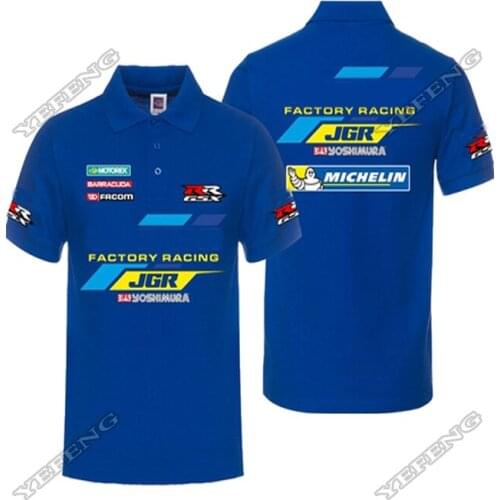 New 3 Colors For SUZUKI Mens Polo Shirt Moto Summer Casual Fashion Round Neck Streetwear Tops Clothing Superbike T-shirt