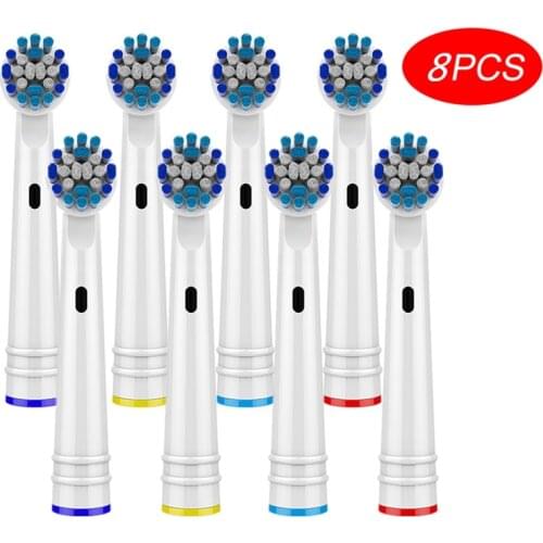 8pcs Replacement Toothbrush Heads For Oral B 3D Whiting Toothbrush Heads Braun Electric Toothbrush Heads For Oral B Dropshipping