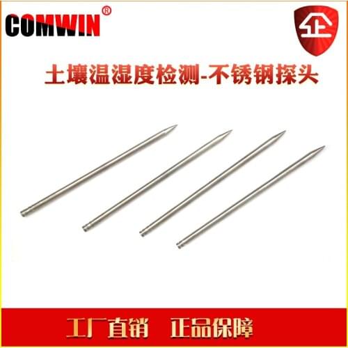 Hollow capillary with stainless steel needle for monitoring soil temperature and humidity