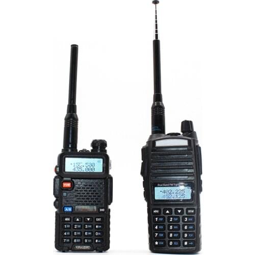 2020 New SMA Female VHF UHF Dual Band Walkie Talkie Telescopic Antenna For BaoFeng Walkie Talkie UV-5R UV-82 BF-888S