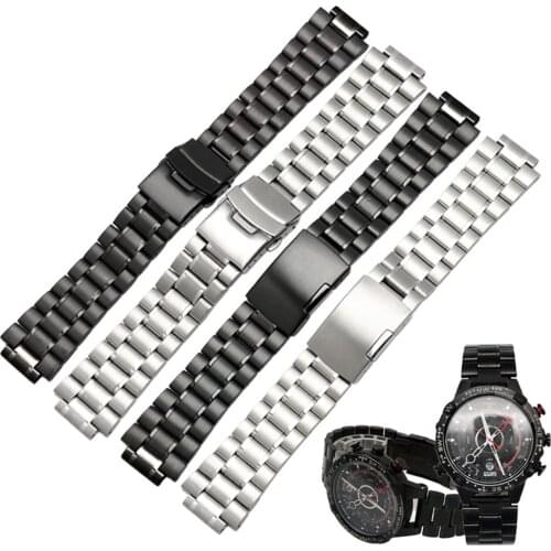 16mm Stainless Steel Watchband for TIMEX Watch Strap TW2R55500 T2N739 T2N721T2N720 Solid Metal Wrist Band Bracelet Accessories
