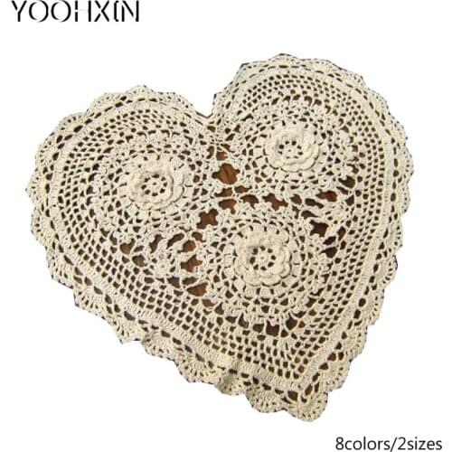 Modern Handmade Lace Cotton white Crochet tablecloth party tea coffee Table cloth Cover placemat Christmas home wedding decor