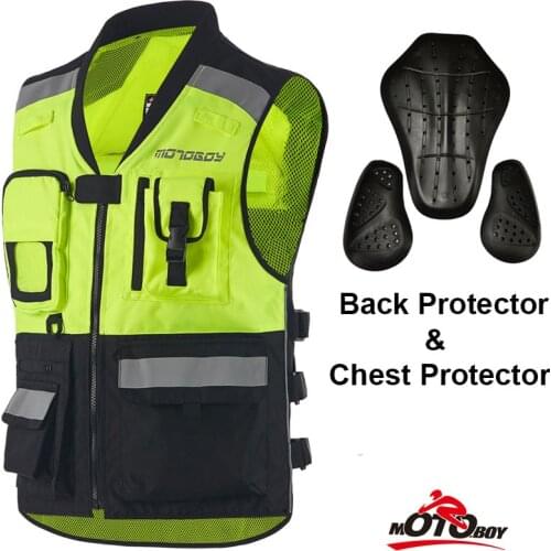 MOTOBOY Motorcycle Jacket Reflective Warning Vest Motorbike Racing Clothing mens jacket Coats proteccion motorcycle rider