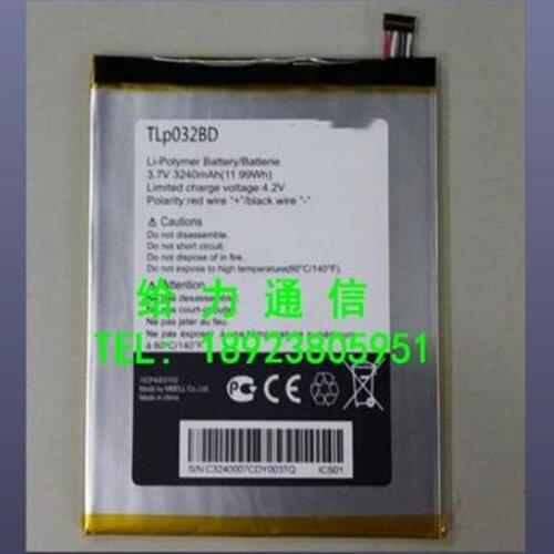 TLp032BD Battery For Alcatel One Touch Pixi 8 Pixi 3 8.0 3G WiFi OT-9015W OT-P330X TLp032B2 with repairs tools