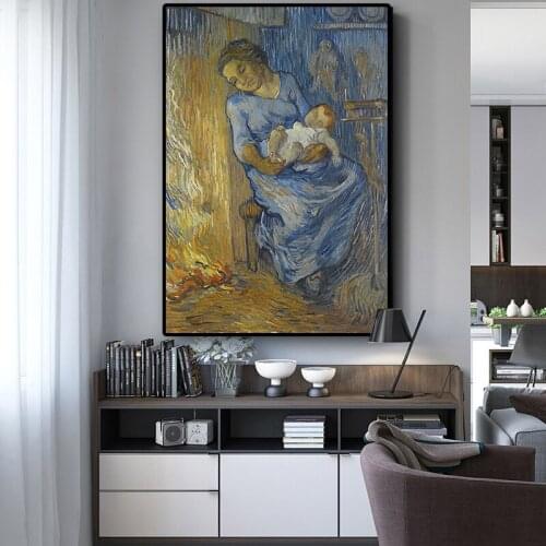 Vince Van Gogh Man is A Children Oil Painting on Canvas Posters and Prints Scandinavian Wall Art Picture for Living Room Decor