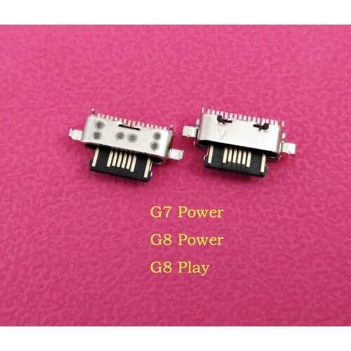 100pcs For Motorola Moto G7 Power / G8 Power / G8 Play USB Charging Port Dock Plug Charger Connector Socket