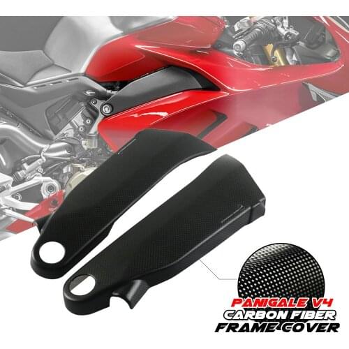 100% Carbon fiber for Ducati Panigale V4 V4S 2018 2019 2020 2021 Side Frame Cover Fairing Cowling V4 Guards Protective Panel