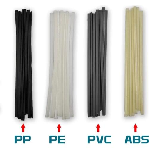 50pcs Plastic Welding Rods Bumper Repair ABS/PP/PVC/PE Welding Sticks Welding Soldering Supplies Grey White Black Beige Color