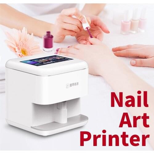 Anjou Nail Printer Machine Digital Intelligent 3D Nail Art Printer Equipment DIY Nail Antomatic Printing Machine