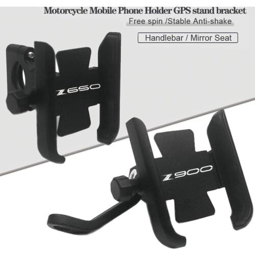 For KAWASAKI Z650 Z900 Z900RS Z 650 900 900RS 2017 2018 2019 2020 Motorcycle CNC Handlebar Mobile Phone Holder GPS stand bracket