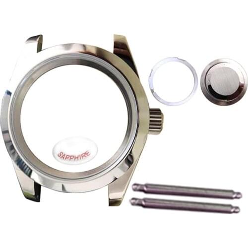 For Mingzhu 2813/3804 Mechanical Movement 39MM Solid Bottom Watch Case Replacement Wristwatch Cover for Miyota 8215