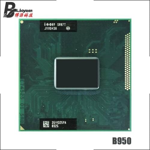 Intel Pentium B950 SR07T 2.1 GHz Dual-Core Dual-Thread CPU Processor 2M 35W Socket G2 / rPGA988B