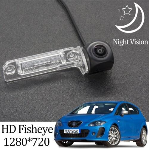 Owtosin HD 1280*720 Fisheye Rear View Camera For Seat Leon MK2 2005-2012 Car Vehicle Reverse Parking Accessories