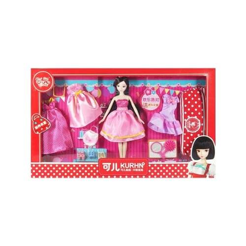 SALE Kurhn Dolls For Girls Toys Fashion Change Dress Suit Toys For Children Kids Best Birthday Gift #7083-2