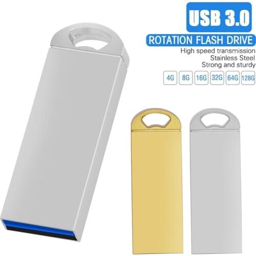 Metal usb 3.0 pendrive 128GB 64GB pen drive 32GB 16GB 8GB memoria usb flash drive 16GB 8GB memoria usb stick Personalize logo