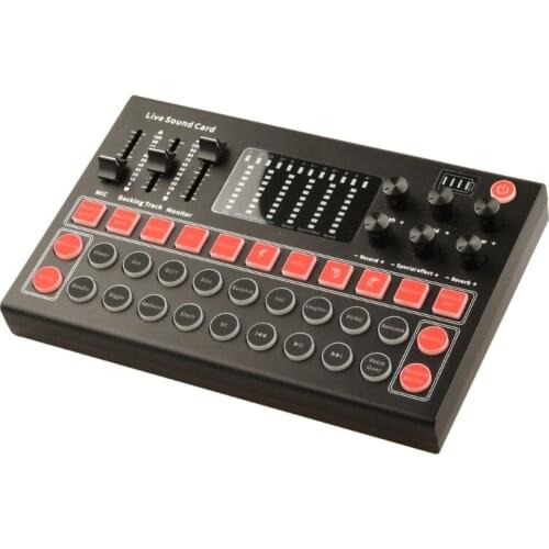 T5EE M9 Sound Card Microphone Mixing Console Amplifier Sound Mixer Sound Card