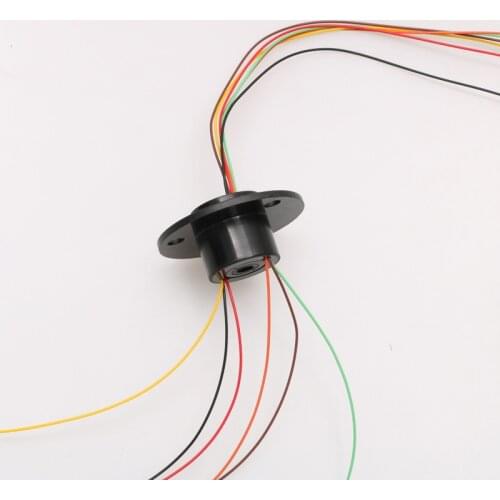 M slipring with hole Dia.5mm 6 Channel 2A electric Slip Ring Hollow shaft SRT005 MST005-22-06A