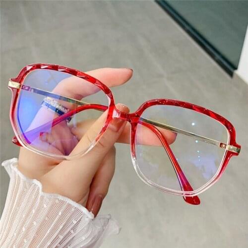 Fashion Anti Blue Light Glasses Men Women Vintage Square Computer Eyeglasses Frame Blocking Glasses Transparent Optical Eyewear