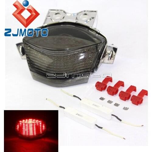 Motorcycle Integrated Tail Light Turn Signals For Kawasaki Ninja 650R ER6N ER6F 2006-2008 Smoke Brake Lamp LED Stop Rear Light