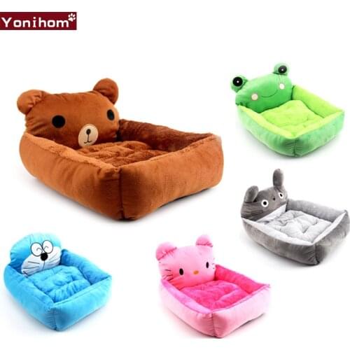 Cartoon Pet Soft Dog Bed House Winter Warming Dog House With Removable Cover Pet Cat Bed House Dog Beds for Small Dogs Blanket