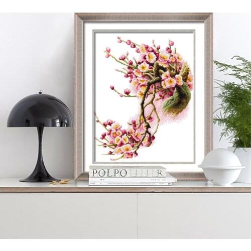 Cross stitch kits Plum blossoms in winter Home sewing handmade kits for mothers to pass the time at home as a gift