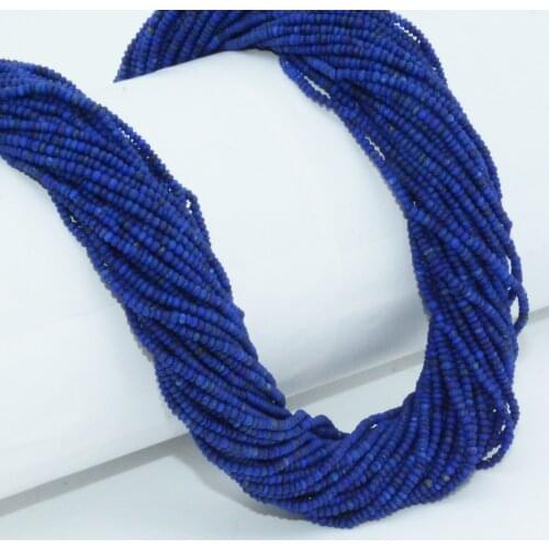 Natural Lapis Lazuli Small Irregular Rondelle Beads 1.5mm~1.7mm