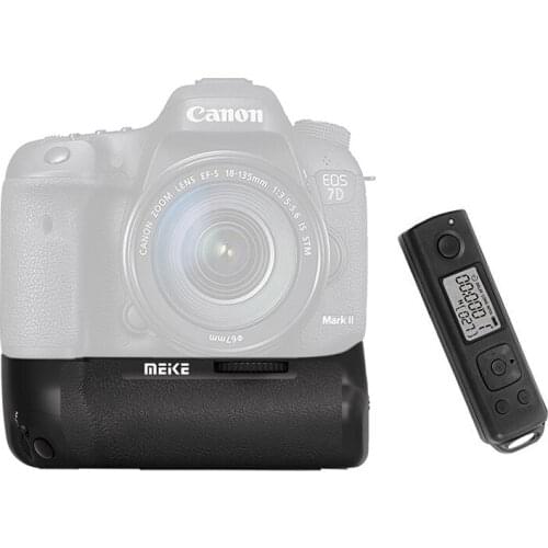 New Arrival Meike MK-7DR II 2.4G wireless Remote Control Battery Grip for Canon 7d mark ii