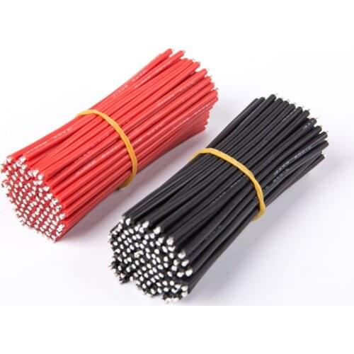 10 pieces of 12# 14# 16# 20# 30 silica gel wire cable 10CM length two heads tin crossing machine electric adjustable motor FPV