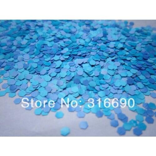 Solvent resistant Hex glitter Mix blue and purple