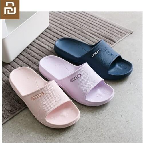 Youpin New classic home couple models non-slip bottom bathroom sandals slippers men woman health flip flop
