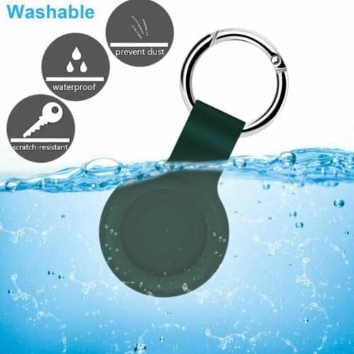 Silicone Protective Case Cover with Keychain For Apple Air Tags Shockproof GPS Protector Tracker For Airtags Anti-scratch S S6F7