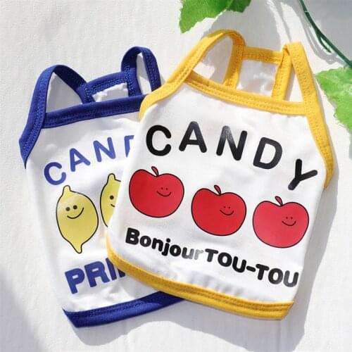 Dog Vest Clothes Spring Summer Pets Outfits Cooling Clothes for Small Dogs Pet T shirt Soft Puppy Dogs Clothes Shirts 138