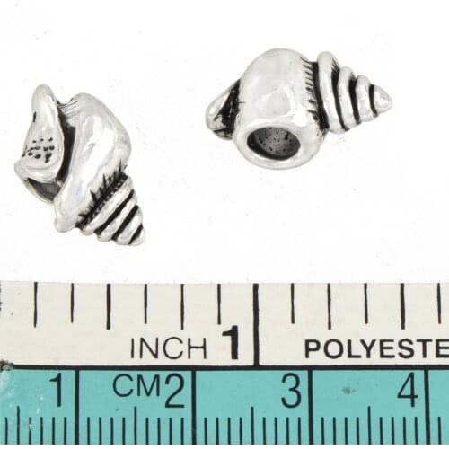 Loose Beads Charms Bracelets Crafts Material DIY Ocean Animal Conch Vintage Color Metal New Jewelry Accessories 16*9*9mm 30pcs