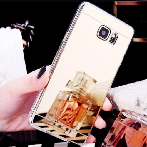 Plating Mirror Soft Back Cover Case For Samsung Galaxy S9 S8 Plus S7 S6 Edge Plus S5 A3 A5 A7 J3 J5 J7 2017 2018 Grand Prime