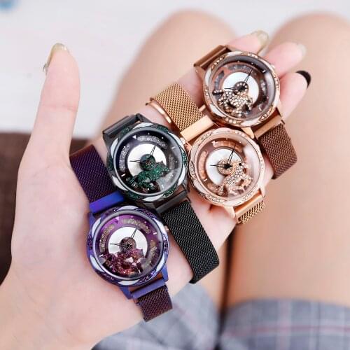 Mobangtuo Womens Leisure Fashion Watch Exquisite Diamond Inlaid Watch Stainless Steel Quartz Womens Watch