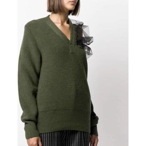 Women Wool Sweater Thick High Street Knitwear Pullovers Jumpers