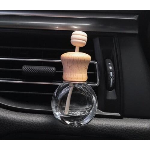 1PC Air Freshener Car Perfume Clip Fragrance Empty Glass Bottle For Essential Oils Diffuser Vent Outlet Ornament Car-styling