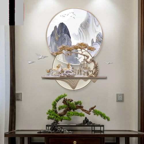 3D Relief Guest pine Home decoration wall painting Room decoration accessories Aesthetic room decor Modern Creative Home decor