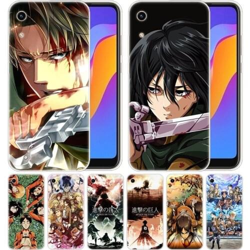 Luxury Soft Silicone Case Anime attack on Titan for Huawei Honor 9X 8A 7A 20 Pro 7X 8X 7S 8S 8 9 10 Lite View 20 20i 10i Play