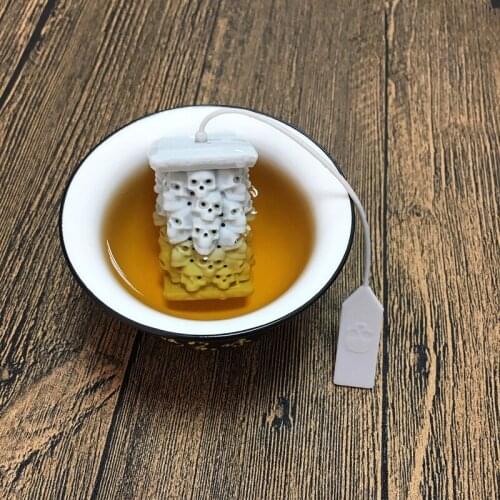 Skull Tower Tea Infuser Silicone Tea Infuser Tea Filter Skull Tower Tea Bag Kitchen Accessories Tea Cup Set