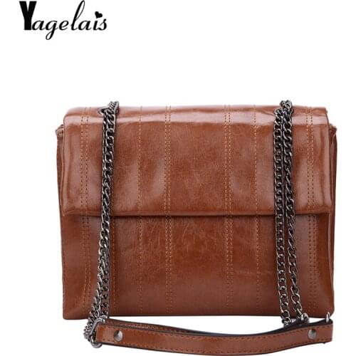 Women Designer Luxury Handbag 2019 Retro Female Square Chain Tote Bag New High Quality PU Leather Women Messenger Crossbody Bag